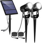 projecteur solaire led changeante ip65 étanche moderne noir matextérieur jardin fixepiquet