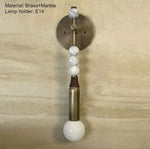 lampe murale moderne élégante bronze marbre finition métallique blanc gris noir