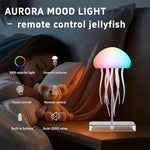 lampe led forme méduse multicolore effet dégradé télécommande moderne innovant texture froissée bionique base