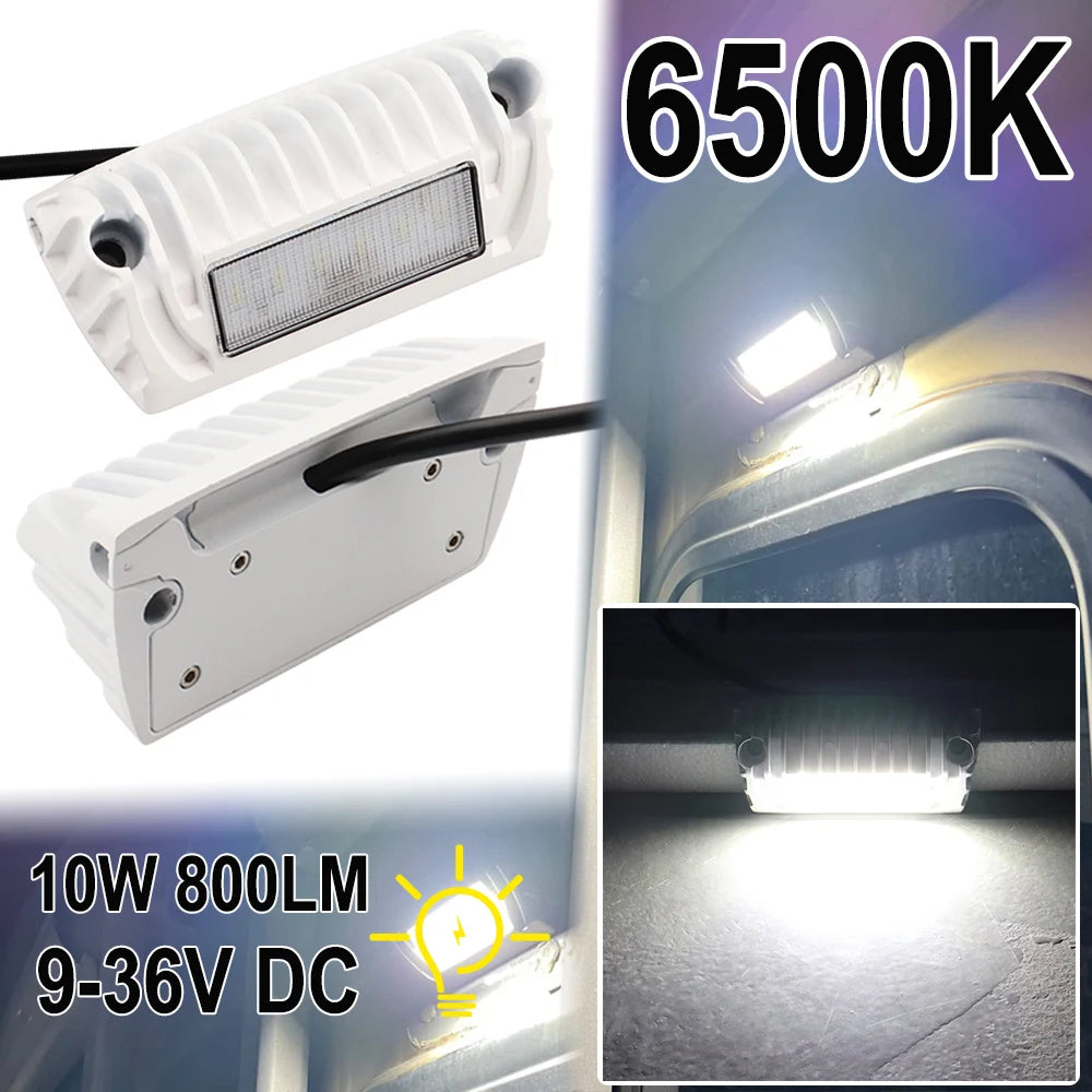 spots led encastrables noir blanc ip67 grille refroidissement camping car
