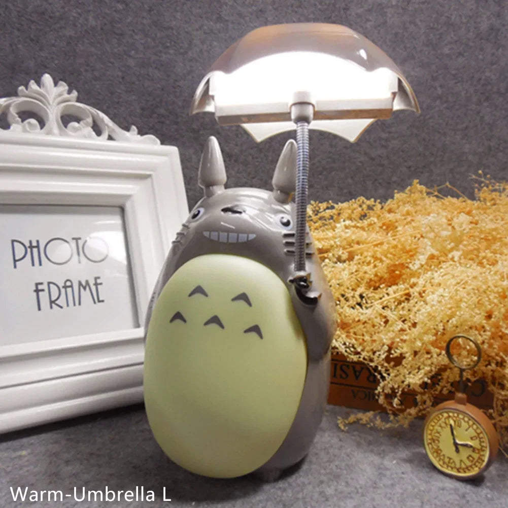 veilleuse table led totoro gris moderne rechargeable usb enfant chambre decor