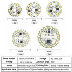 Chip LED 3W 5W 7W 9W 12W SMD 2835 blanc modernes 220V 240V ampoule