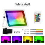 projecteur led rgb blanc noir moderne télécommande clips rotatifs certification ip68 vde ul rohs