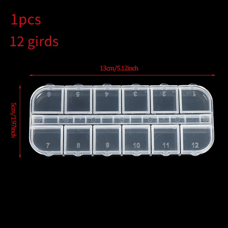 boîte rangement transparente compartiments pratique bijoux vis organisation présentation poignées latérales.storage organizer transparent compartments