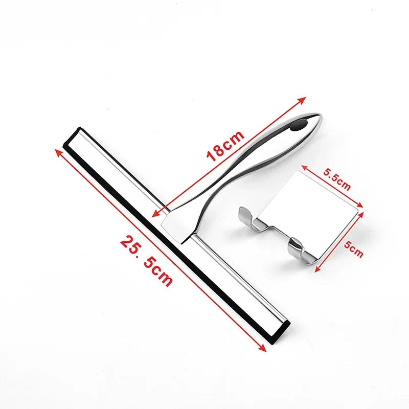 outil nettoyage fenetre lame transparente manche zinc plaque support mural crochet suspension moderne respectueux