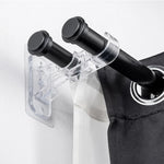 supports tringles rideaux adhésifs transparents modernes double fixation sans perçage tringles adaptatives rideaux