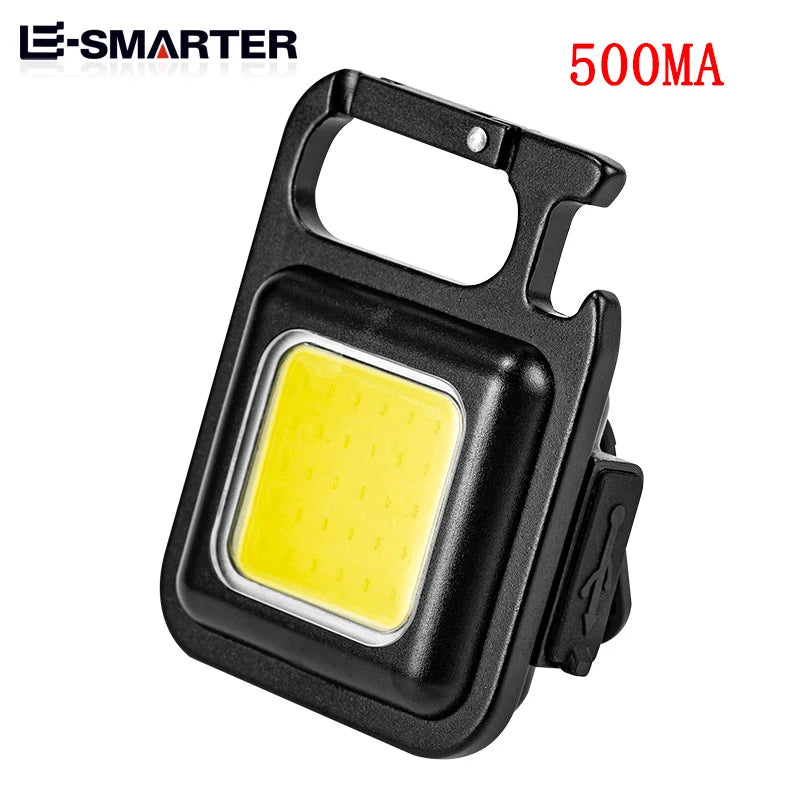 lampe poche rechargeable led noire résistante choc aimantée mode intensité camping