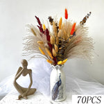 bouquet fleurs séchées orange marron naturel décoration maison anniversaire mariage rustic vintage