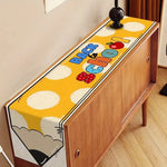chaise table lin motif crayon back school jaune rouge noir deco enfantine event rentrée