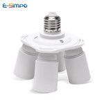 adaptateur led e27 blanc moderne vis splitter cable électrique fixations opaques