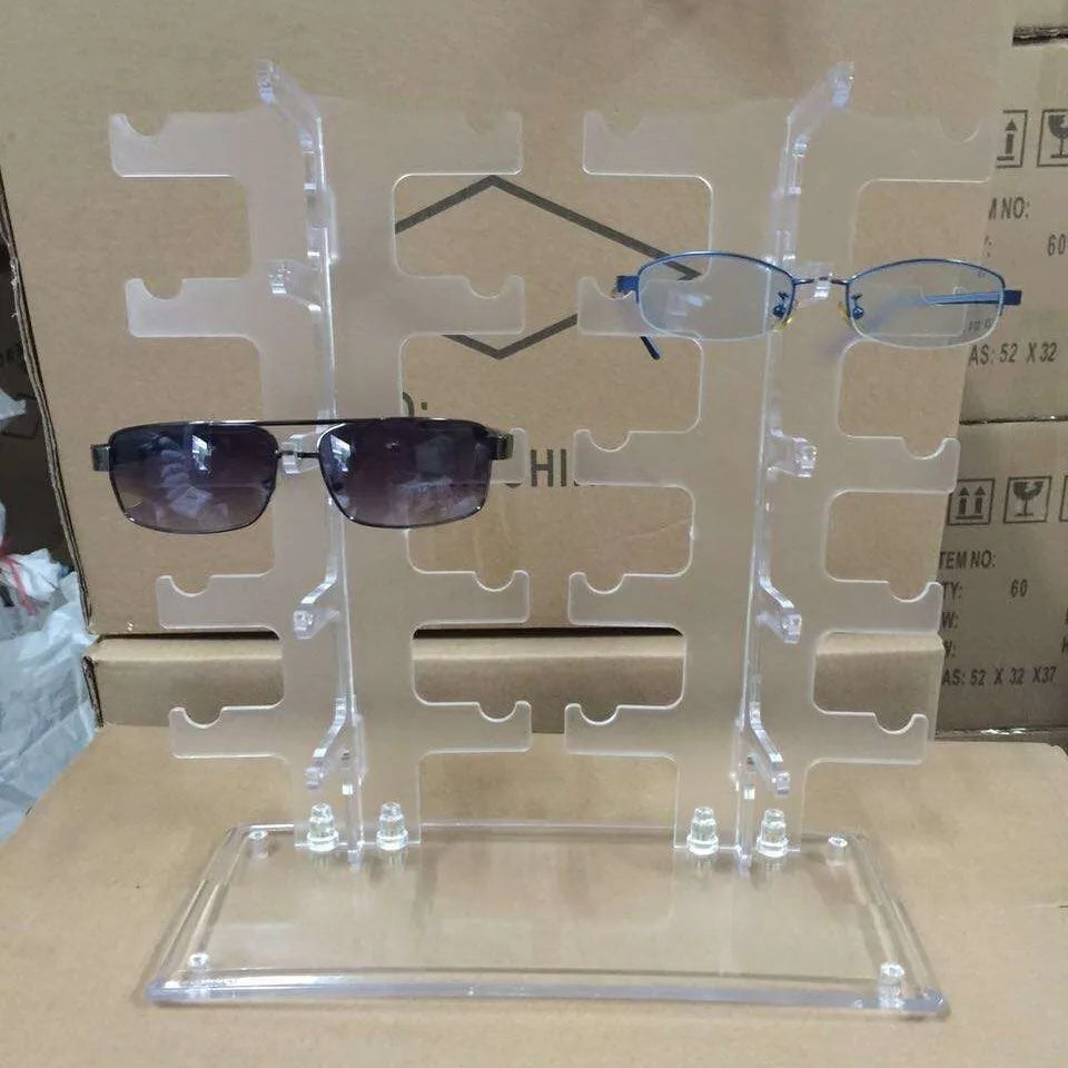 présentoir moderne lunettes clips acrylique niveaux rangement opticien
