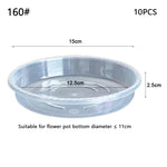 plateau fleur transparent moderne rayures ondulées différentes tailles plantes maison set