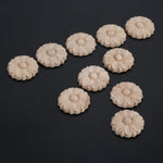 cadres boutons bois imprimé floral 3cm classiques 14+ deco mur porte chambre