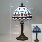 lampe table art nouveau tiffany multicolore base sculptée interrupteur bouton