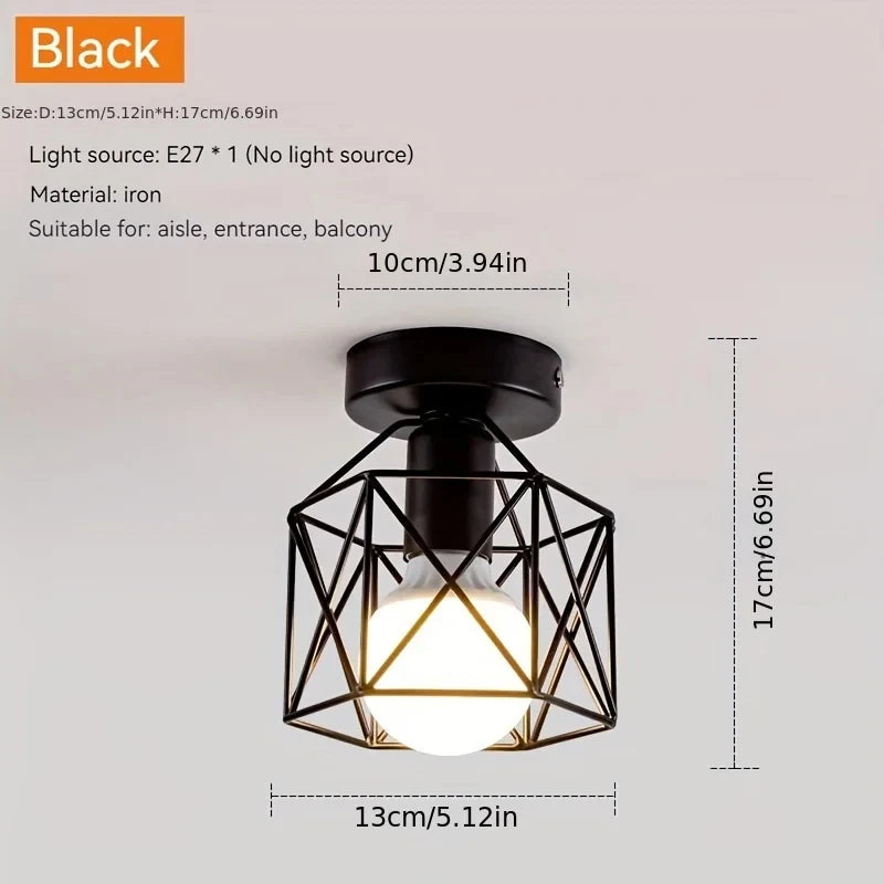 lampe moderne or noir structure métal encastrée e27 minimalisteintérieur chambre salon