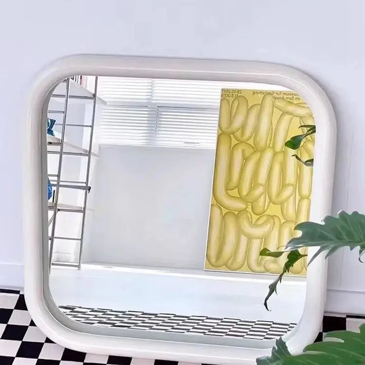 miroir mural moderne rectangle couleur argenté décoration brillante transparent chambre salon