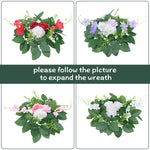 guirlandes florales artificielles couronne mariage décoration intérieure roses chrysanthèmes verte rouge