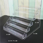 présentoirs cosmétiques transparents étagères réutilisables moderne supports vis fixés minimalistes