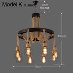 suspension lumineuse industrielle vintage corde naturelle métal noir ampoules opacité