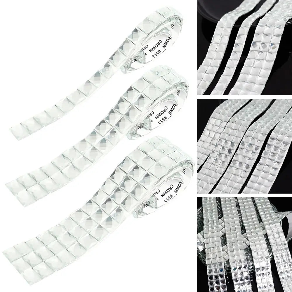décoration murale adhésive stickers carrés géométriques transparents modernes 1cm 2cm 3cm