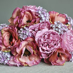 décoration intérieure bouquet fleurs artificielles mariage anniversaire romantique blanc rose violet vert bleu