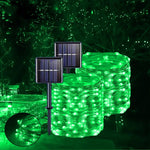 guirlande lumineuse solaire extérieure jardin led vertes étanche décoration fête patio noël