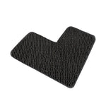 tapis bain bouclé dense losange gris foncé beige clair moderne minimaliste doux absorbant