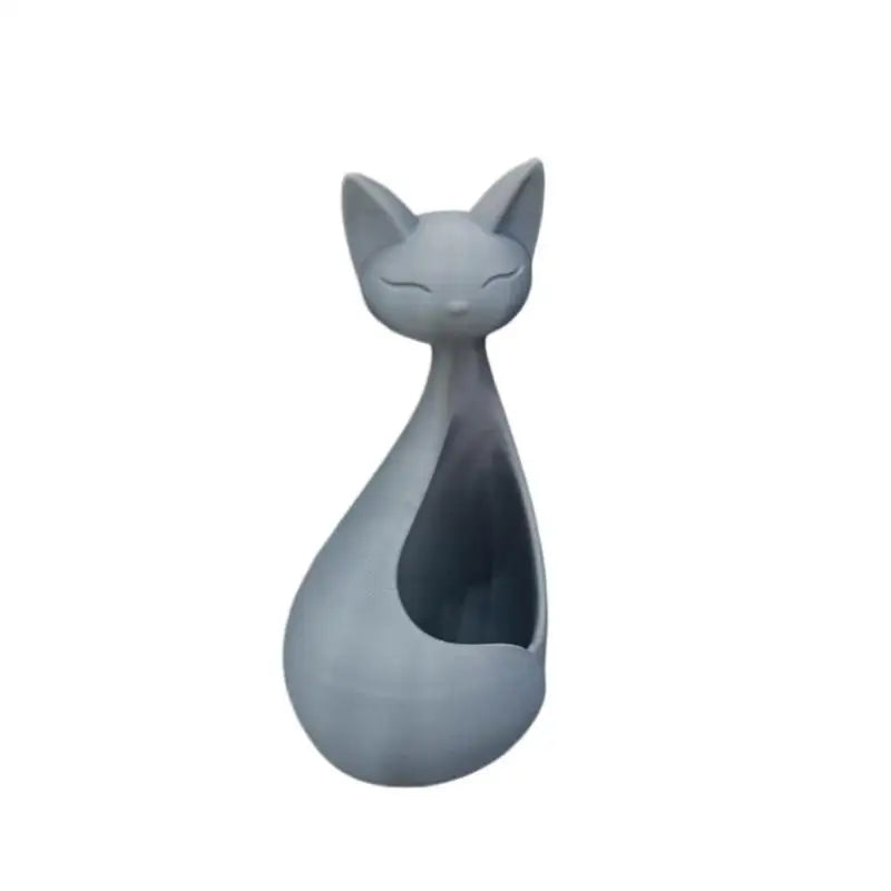 cache plantes forme chat blanc noir contemporain minimaliste ornement rangement succulentes accessoires