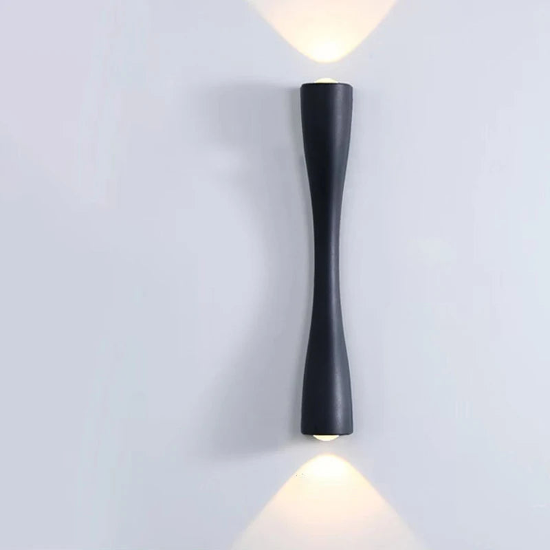 lampe murale moderne led or noir blanc contemporain éclairage maison fixations courbes opaques 24v