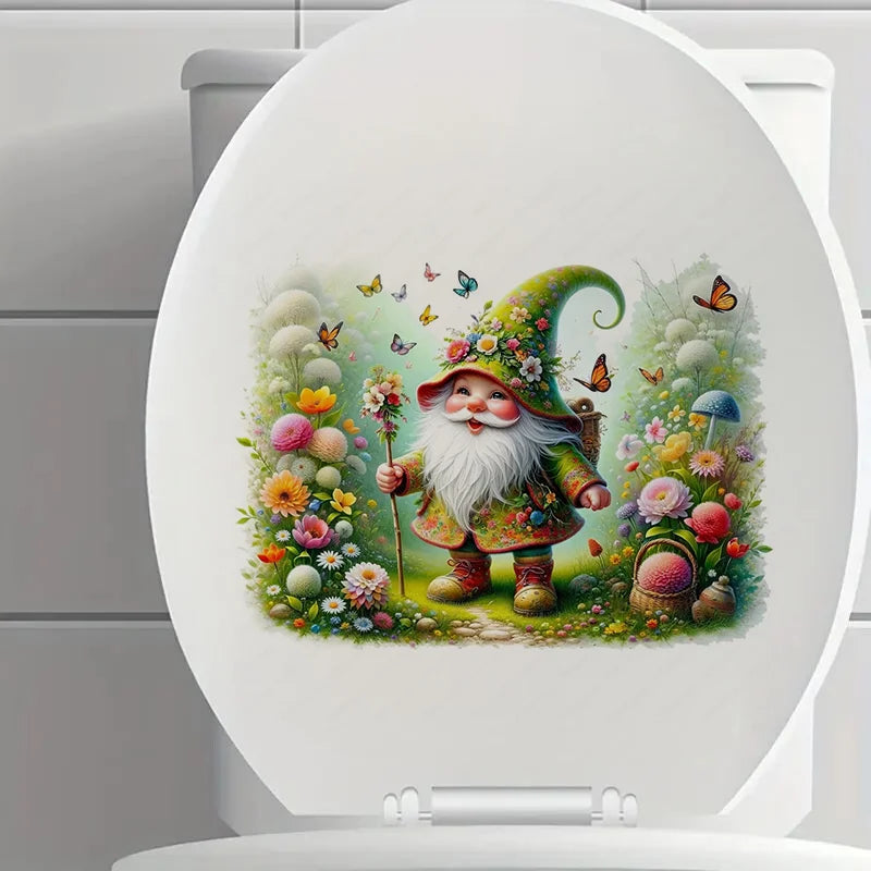 autocollants murals lutin fleuri papillons motifs floraux illustration cartoon opaques adhésifs multicolores animaux compagnie