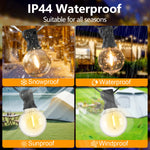 guirlande lumineuse solaire extérieure ampoules led transparentes vintage jardin noëlintérieur