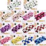 décoration florale artificielle guirlande rectangulaire fleurs roses lys champêtreintérieur événements mariage anniversaire