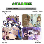 autocollants protection cartes credit debit dessin anime multicolore animaux personnages réutilisables
