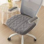 coussin chaise moderne zigzag bleu clair gris vert pastel polyester antidérapant extensible