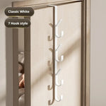 porte sacs mural blanc adhésif griffes moderne minimaliste PVC