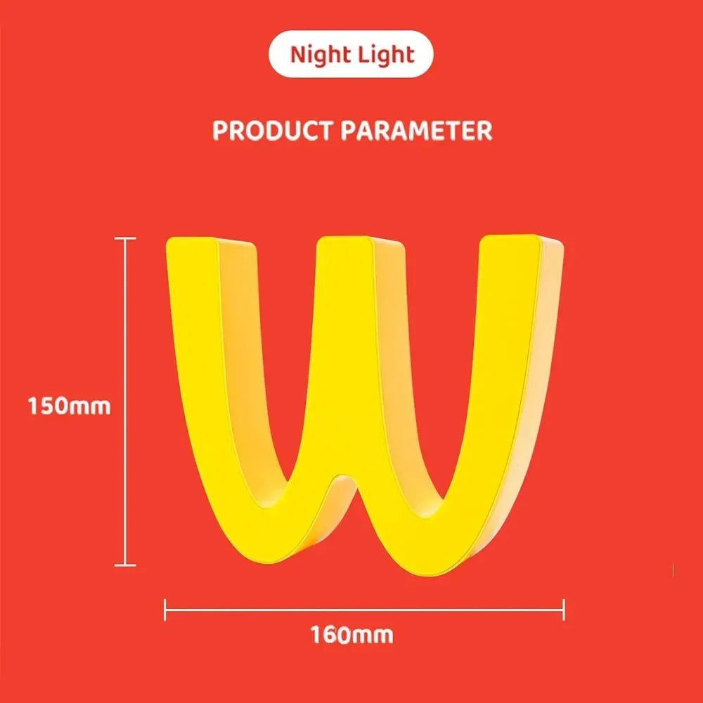 lampe led veilleuse dessin animé forme hamburger jaune moderne chambre enfant rechargeable