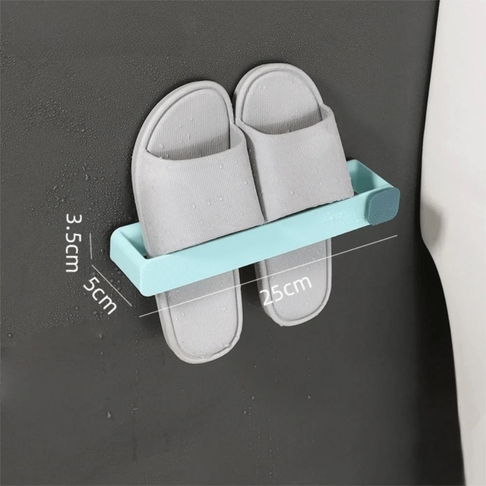 support mural adhésif sabots gris clair moderne minimaliste chambre salle bain unique reutilisable plastique