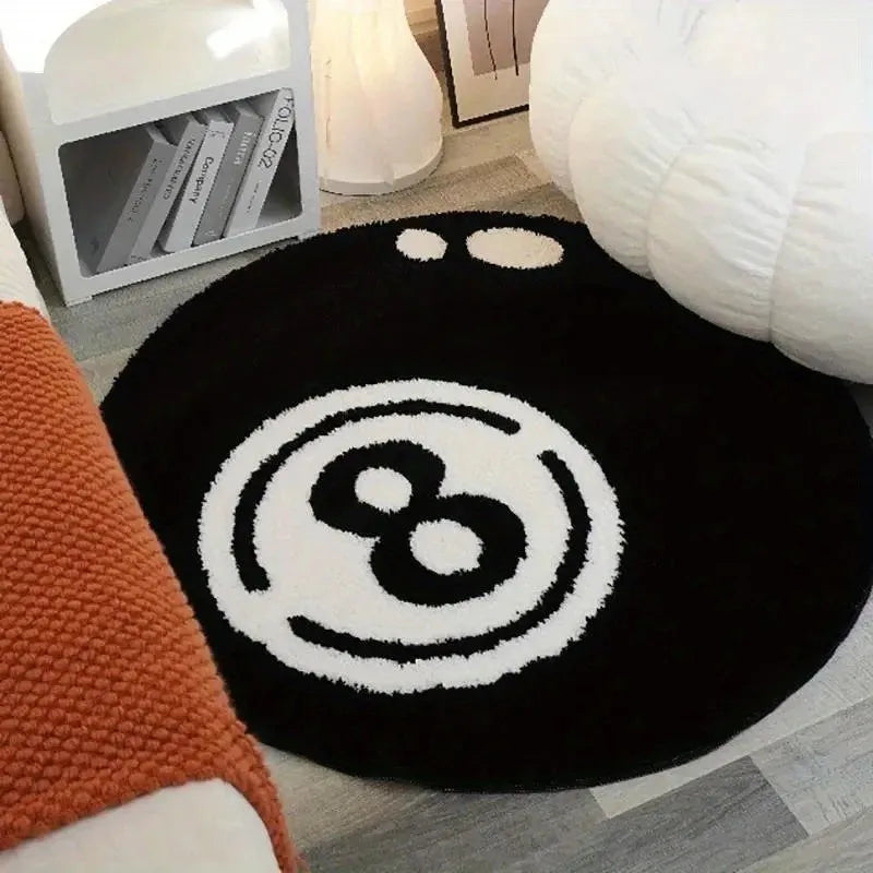 tapis noir motif moderne antidérapant polyester polypropylène doux voyage intérieur chambre salonhôtel