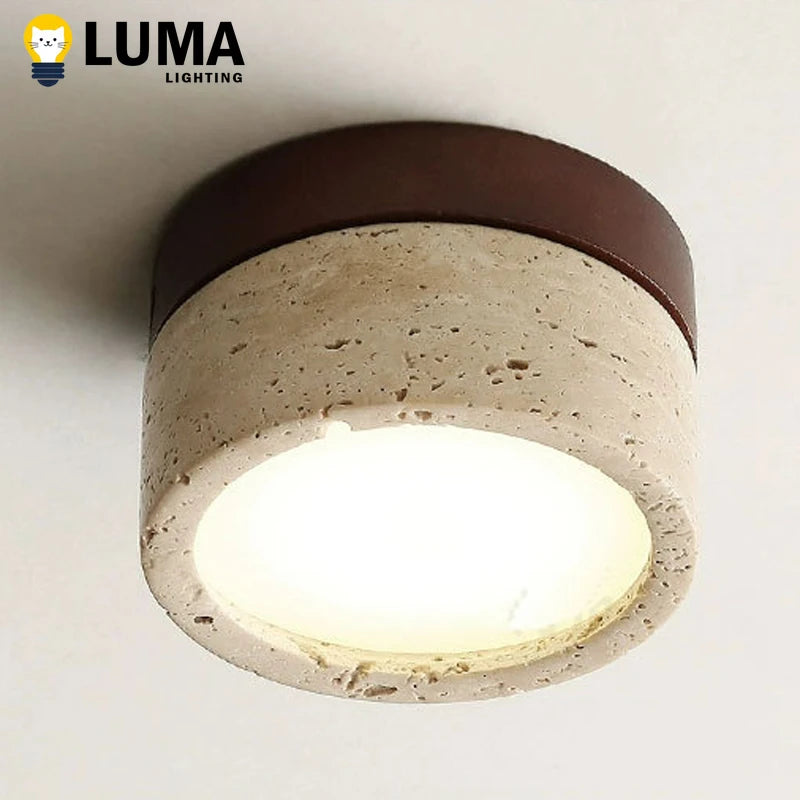 lampe led moderne minimaliste marron beige texture naturelle wabi sabi 6000k 4000k 3000k