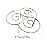 support plante métal résistant intempéries spirales gris vert jardin patioextérieur