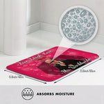 tapis rose pitbull live rire amour antidérapant résistant extérieur intérieur prière plageolvable machine