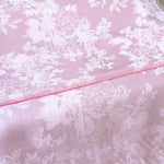 tissu floral or rose élégant classique satiné polyester largeur 150cm