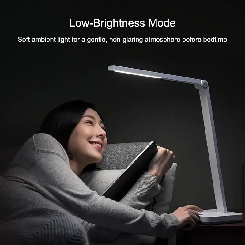 lampe moderne led 500 lumens blanc sans ombre interrupteur tactile pliable protection yeux