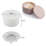moule silicone bougie parfumée blanc rose pâle moderne minimaliste couvercle bricolage décoration maison