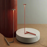 lampe pied moderne minimaliste gris rouge noir épurée LED salon chambre(toucher interrupteur)