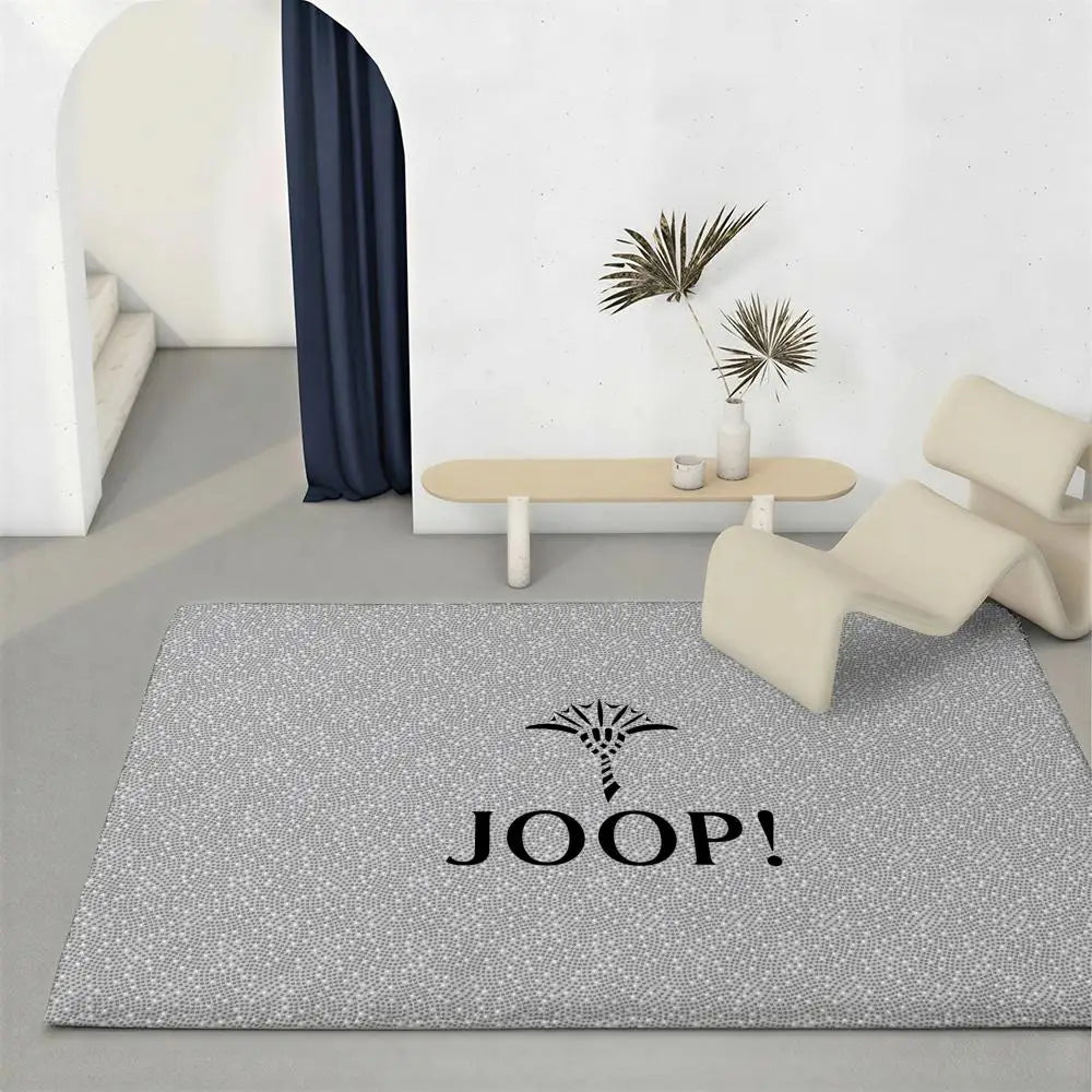 tapis moderne gris clair taches noires résistant décoloration polyester doux solintérieur