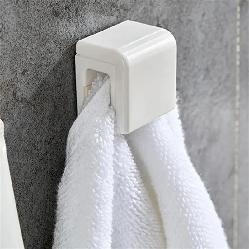 porte savon adhésif blanc moderne rangement salle bains support organisation accessoire fixe blanc rond