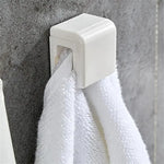 porte savon adhésif blanc moderne rangement salle bains support organisation accessoire fixe blanc rond