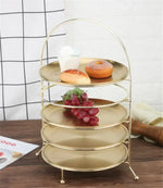 support desserts blanc doré vintage assiettes dentelle élégantes gâteaux crème glacée