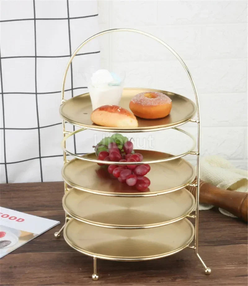 support desserts blanc doré vintage assiettes dentelle élégantes gâteaux crème glacée